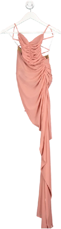 Michael Costello Pink X Revolve Follie Gown UK XS