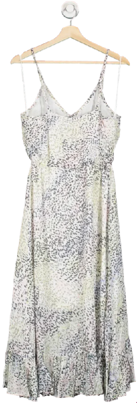 Rails White Frida Linen Mix Dress - Rainbow Cheetah UK S