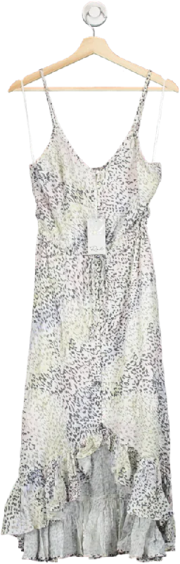 Rails White Frida Linen Mix Dress - Rainbow Cheetah UK XS