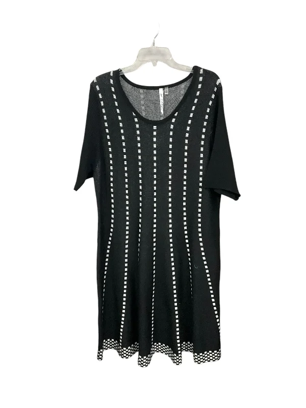 Dress Casual Midi By New York And Co In Black, Size: 3x