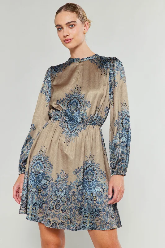 Ornate Motif Mini Dress