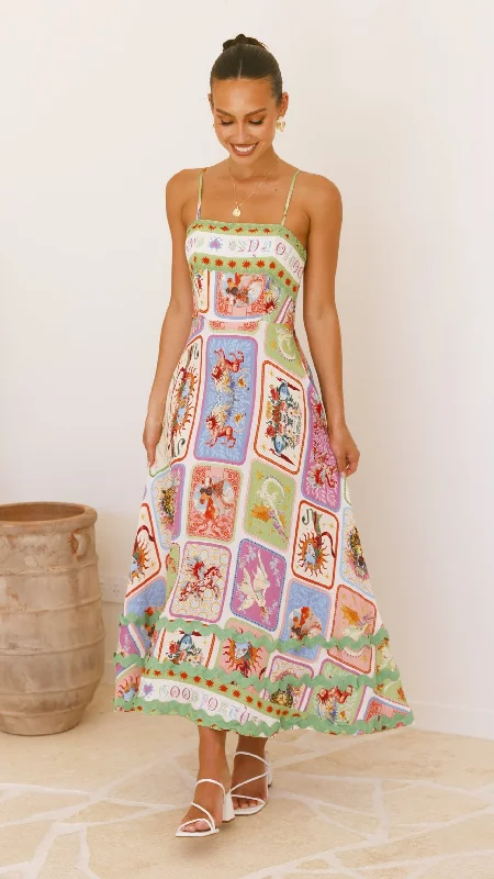 Olicia Maxi Dress - Aztec Print