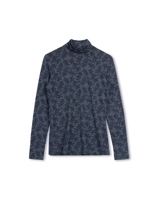 Stem Printed Turtleneck