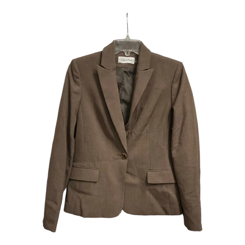 Blazer By Calvin Klein In Brown, Size: 6