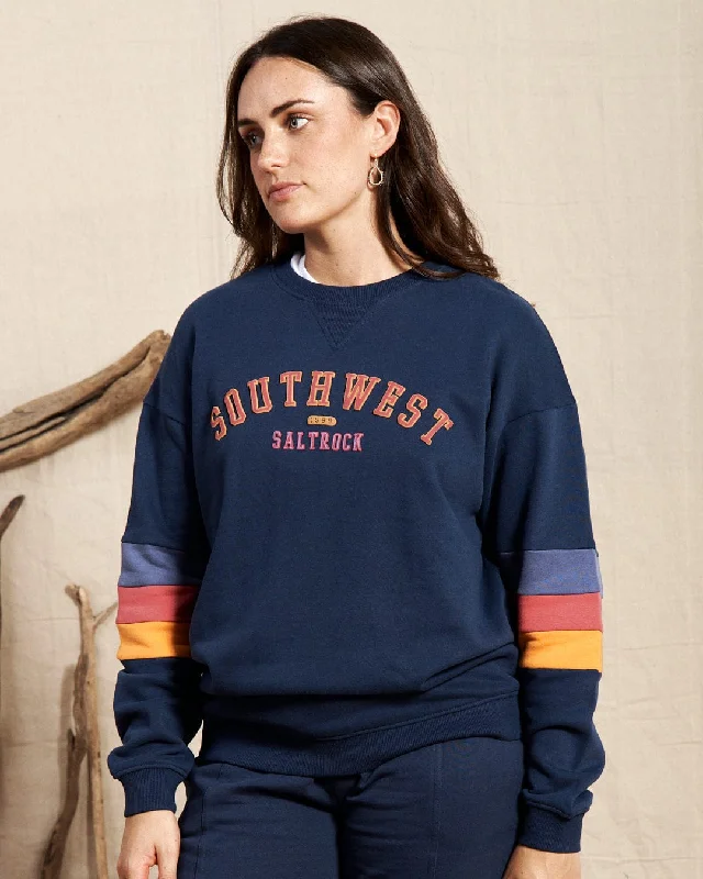 College - Womens Oversized Sweat - Blue