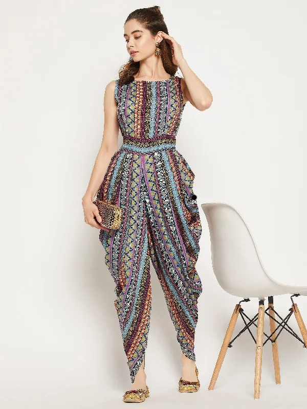 Multicolour Tribal Print