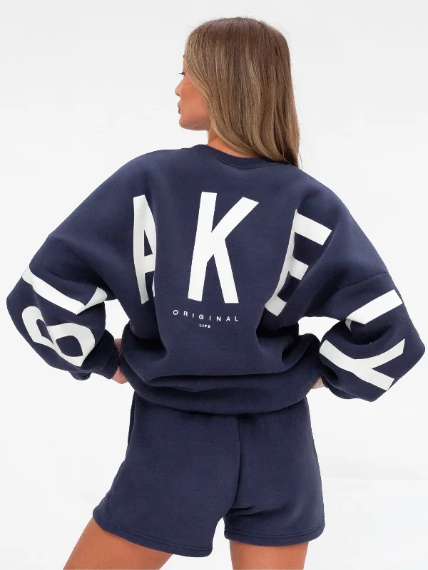 Isabel Oversized Sweater - Classic Navy