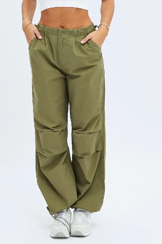 Green Parachute Cargo Pants